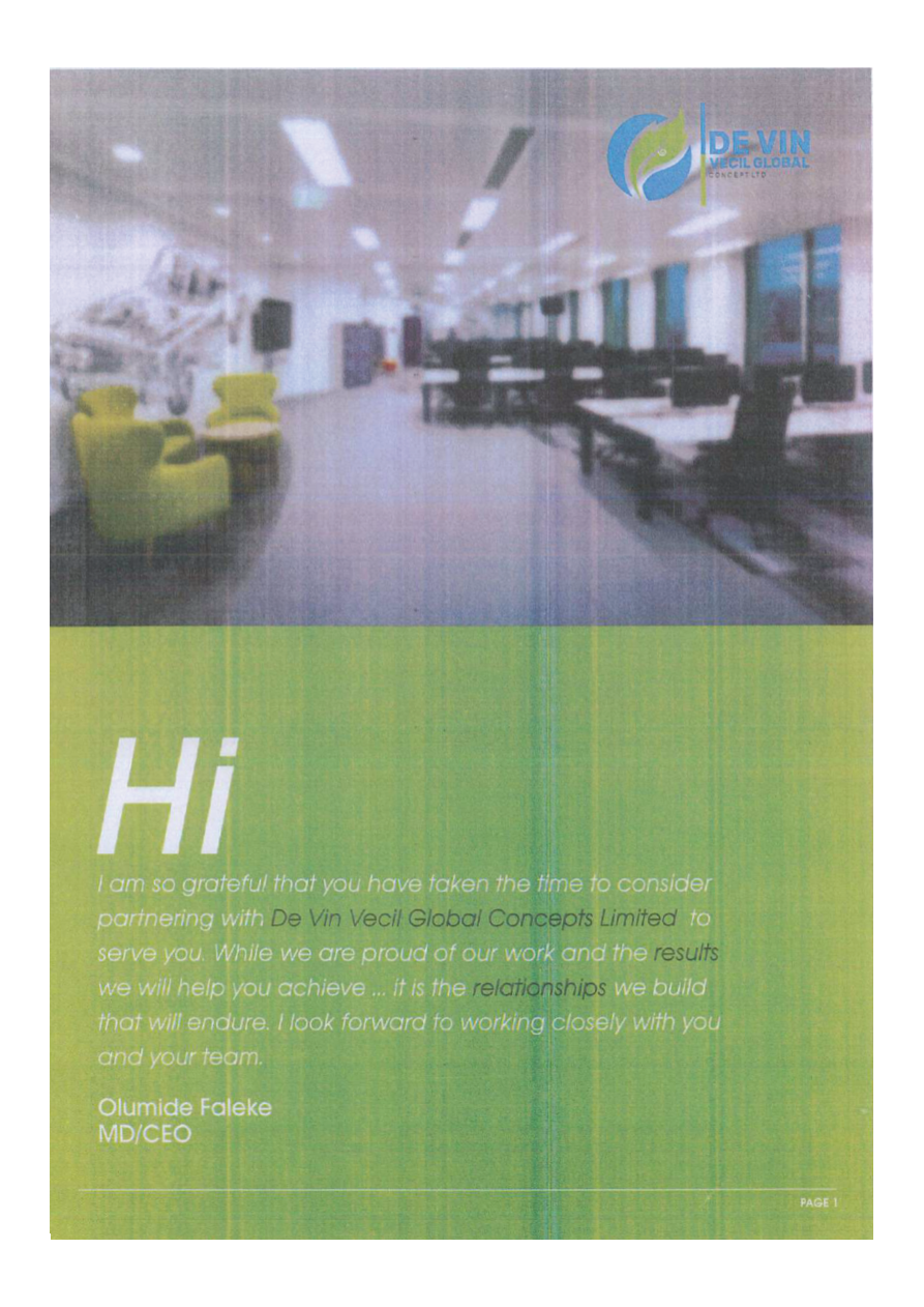 Company office environment from De Vin Vecil profile